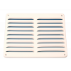 Aluminium schoepenrooster opbouw 245 x 195mm - WIT (1-2520W)thumbnail