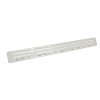 Aluminium schoepenrooster opbouw 650 x 65mm - WIT (1-6506W)thumbnail