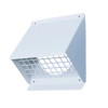 Gevelkap aluminium - hoge doorlaat (geschikt voor WTW) - voor buis 125 t/m 150mm - Witthumbnail