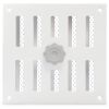 Aluminium afsluitbaar schuifrooster opbouw 155 x 155mm - WITthumbnail Aluminium afsluitbaar schuifrooster opbouw 155 x 155mm - WITthumbnail