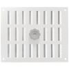 Aluminium afsluitbaar schuifrooster opbouw 245 x 195mm - WIT (3-2520W)thumbnail