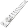 Aluminium afsluitbaar schuifrooster opbouw 500 x 40mm - WITthumbnail