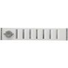 Aluminium afsluitbaar schuifrooster opbouw 500 x 90mm - WITthumbnail Aluminium afsluitbaar schuifrooster opbouw 500 x 90mm - WITthumbnail
