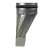 Verloopstuk Asymmetrisch van 100mm x 40mm naar rond Ø 100mmthumbnail