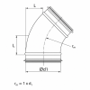 Bocht 45º | diameter 180 mm | geperst | SAFEthumbnail Bocht 45º | diameter 180 mm | geperst | SAFEthumbnail