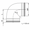 Korte bocht 90° | diameter 150 mm | geperst | SAFEthumbnail