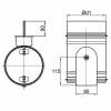 Regelklep motorstoel montage servomotor | diameter 315 mmthumbnail Regelklep motorstoel montage servomotor | diameter 315 mmthumbnail
