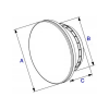 Whisper Designventiel 125mm kunststof - toevoer/afvoer - Zwart (Mat)thumbnail