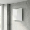 Whisper pro-design badkamerventilator - Ø100mm - met nalooptimer en vochtsensor - vlak glas - mat witthumbnail