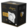 Whisper pro-design badkamerventilator - Ø100mm - met nalooptimer en vochtsensor - vlak glas - mat witthumbnail