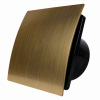 Whisper Pro-Design badkamerventilator - Ø100mm - aan/uit - gebogen kunststof - goud - Zwarte ventilatorthumbnail