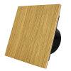 Whisper Pro-Design badkamerventilator - Ø100mm - aan/uit - vlak hout - zwarte ventilatorthumbnail