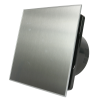 Whisper Pro-Design badkamerventilator - Ø125mm - aan/uit - RVS vlak - zwarte ventilatorthumbnail