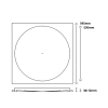 Whisper wervelrooster voor inleg systeemplafond - 595 x 595mm - Ø530mm - luchtafvoer en toevoer - stathumbnail Whisper wervelrooster voor inleg systeemplafond - 595 x 595mm - Ø530mm - luchtafvoer en toevoer - stathumbnail