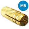 Messing muurplug - M8thumbnail