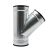 T-stuk  45° | diameter 150 mm | aftakking diameter 150 mm | SAFEthumbnail