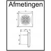 S&P badkamerventilator | SILENT100CMZ | diameter 100 mm | met trekkoordthumbnail