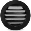 Rond buitenluchtrooster Ø 80mm aluminium met fijnmazig gaas - ZWART thumbnail Rond buitenluchtrooster Ø 80mm aluminium met fijnmazig gaas - ZWART thumbnail