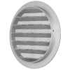 Rond buitenluchtrooster Ø 250mm aluminium met fijnmazig muggengaas thumbnail