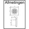 S&P badkamerventilator | SILENT100CHZ | diameter 100 mm | met timer en vochtsensorthumbnail