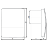 Design badkamerventilator 97 m3/h - Ø100mm - MET TIMER (CABRIO100T)thumbnail Design badkamerventilator 97 m3/h - Ø100mm - MET TIMER (CABRIO100T)thumbnail