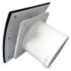Pro-Design badkamer/toilet ventilator - MET TIMER (KW100T) - Ø100mm - gebogen GLAS - glans zwartthumbnail
