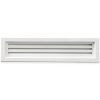 Deurrooster aluminium LxH 430 x 80mm - WIT (G31-4207W) thumbnail