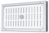 Aluminium afsluitbaar deurrooster 410 x 100mm - WIT & ALU (binnendeur) (G31A-4010)thumbnail