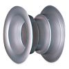 Rond deurrooster Ø40mm - kunststof metallic grijsthumbnail