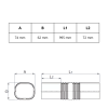 Airco flexibele goot - lengte 1000mm - Antracietthumbnail Airco flexibele goot - lengte 1000mm - Antracietthumbnail