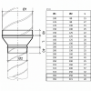 Geïsoleerd Verloopstuk - Ø 180-160 - geperst - SAFE - 13mm isolatiethumbnail