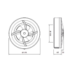 Badkamerventilator - Vent-Axia - Solara - Ø 100/125mm - vocht- en bewegingssensor - nalooptimer - Witthumbnail