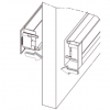 Duco DoorVent 436 x 58mm - WIT RAL9010thumbnail