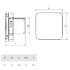 Badkamer/toilet ventilator Soler & Palau ECOAIR EVO HT - Ø 100mm - met nalooptimer & vochtsensor - 100 m3/hthumbnail