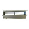 Vloerrooster DELUXE 350 x 100mm (past in Brink maat 356 x 102mm) met volumeregelklep - aluminiumthumbnail