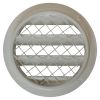 Rond buitenluchtrooster aluminium Ø 80mm - WIT- met grofmazig gaas - hoge doorlaatthumbnail Rond buitenluchtrooster aluminium Ø 80mm - WIT- met grofmazig gaas - hoge doorlaatthumbnail