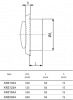 Kunststof luchtventiel | toevoer & afvoer | diameter 125 mm | met bus & veerthumbnail