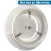 Kunststof luchtventiel | toevoer & afvoer | diameter 125 mm | met bus & veerthumbnail
