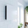 Whisper Pro-Design badkamerventilator - Ø125mm - met nalooptimer - vlak kunststof - wit - zwarte ventilatorthumbnail