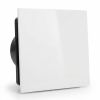 Whisper Pro-Design badkamerventilator - Ø100mm - aan/uit - vlak kunststof - wit - zwarte ventilatorthumbnail