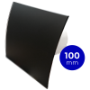 Pro-Design badkamer/toilet ventilator - STANDAARD (KW100) - Ø100mm - gebogen GLAS - mat zwartthumbnail