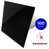 Whisper Pro-Design badkamerventilator - Ø100mm - met nalooptimer - vlak glas - glans zwartthumbnail
