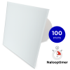 Whisper Pro-Design badkamerventilator - Ø100mm - met nalooptimer - vlak glas - mat witthumbnail