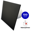 Whisper Pro-Design badkamerventilator - Ø100mm - met nalooptimer - vlak glas - mat zwartthumbnail