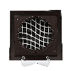 Kunststof overdrukrooster met vliegengaas, aansluiting 100mm - BRUINthumbnail