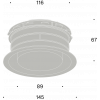 Pradovent - trim - Ø 125mm design ventiel (afvoer)thumbnail