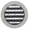 Rond buitenluchtrooster aluminium Ø 250mm met grofmazig gaas - hoge doorlaatthumbnail