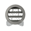 Rond buitenluchtrooster aluminium Ø 250mm met grofmazig gaas - hoge doorlaatthumbnail