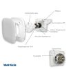 Vent-Axia Supra design 100TM badkamerventilator - timer & bewegingssensor - 90 m3/h - Ø100mmthumbnail