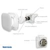 Vent-Axia Supra design 125B badkamerventilator - standaard - 160 m3/h - Ø125mmthumbnail Vent-Axia Supra design 125B badkamerventilator - standaard - 160 m3/h - Ø125mmthumbnail